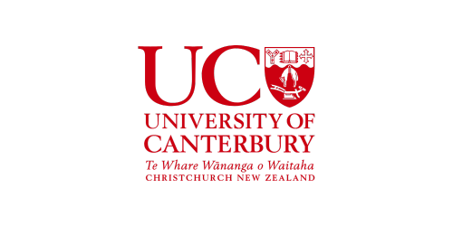The logo for the University of Canturbury, New Zealand